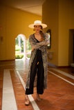 Ensamble Encaje Negro con Beige